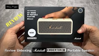 รีวิว Unboxing Review of Marshall Emberton III Portable Speaker [upl. by Teriann364]