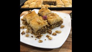 Easy Walnut baklava recipe [upl. by Ifen540]