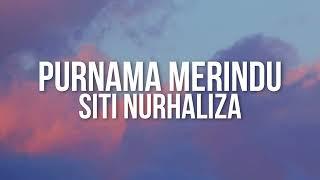 Siti Nurhaliza  Purnama Merindu（Lirik Video [upl. by Jyoti]