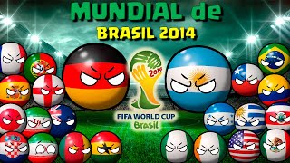 HISTORIA DEL MUNDIAL DE BRASIL 2014 COUNTRYBALL [upl. by Schreck]