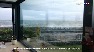 Tempête exceptionnelle  lOuest de la France se prépare [upl. by Sigismond476]