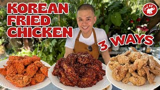 CHEF RVs KOREAN FRIED CHICKEN 3 WAYS [upl. by Yancy]