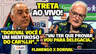 TRETA A ACUSAÇÃO INACEITÁVEL DO DIRIGENTE DO FLAMENGO PRA CMA DE DORIVAL QUE DEU BATE B0CA AO VIVO [upl. by Alys55]