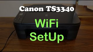 Canon TS3340 WiFi SetUp review [upl. by Alyehc]