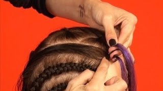 Step 3 of 3 How to Add Braiding Hair to Cornrows  DoctoredLockscom [upl. by Gardner]