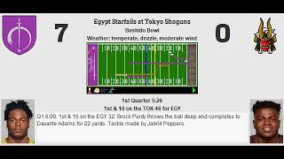 Week 14 Egypt Starfalls 112  Tokyo Shoguns 85 [upl. by Eiramyma485]