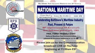 2024 National Maritime Day Commemoration  Baltimore MD [upl. by Dana]