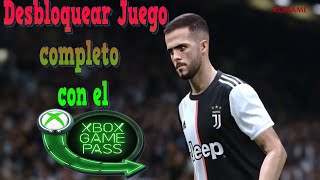 Solucion PES 2020 desbloquear juego completo en Game pass [upl. by Eiralih]