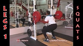 SQUATS Workout Best Way to Exercise Super 7 System  LEGS 1 [upl. by Orag]