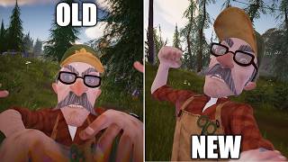 Hello Neighbor 2 Jumpscares  OLD VS NEW Comparison [upl. by Neukam]