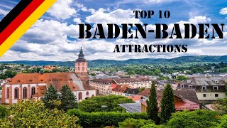 Top 10 BadenBaden Attractions  BadenBaden Germany  Things to Do in BadenBaden [upl. by Enaht101]