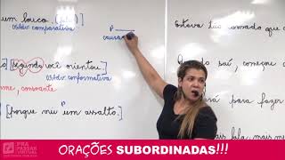 8  Orações Subordinadas Adverbiais  Grasiela Cabral [upl. by Airakaz]