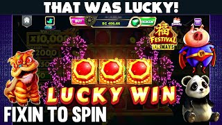 THAT WAS LUCKY 💰 Festival 10K Ways on Luckyland Slots [upl. by Leblanc61]