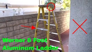 ✅ How To Use Werner 6 Foot Aluminum Ladder Review [upl. by Zachar417]