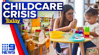 Childcare centres turn families away due to severe staff shortages  9 News Australia [upl. by Cummins721]