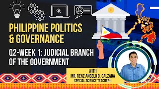 PHILIPPINE POLITICS AND GOVERNANCE  JUDICIAL BRANCH OF THE GOVERNMENT QUARTER 2WEEK 1SHS [upl. by Riana]