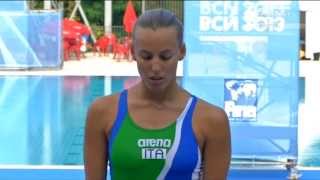 Cagnotto Dallapè  Argento nei 3m sincro ai Mondiali di Barcellona 2013 [upl. by Dolora]