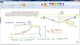 Como resolver un ejercicio de Catenaria Tensión máxima y Longitud [upl. by Nicolea926]