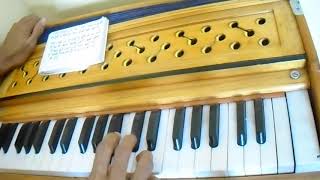 Chandi jaisa rang h tera sone jaise baal harmonium notes in fiive minute [upl. by Ezra253]