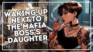 ASMR waking up in bed next to the mafia bosss daughter f4f saved you one bed trope romance [upl. by Hayidan]