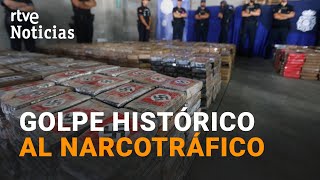 ALGECIRAS INTERVENIDO un ALIJO de más de 9000 KILOS de COCAÍNA procedente de ECUADOR  RTVE [upl. by Nenad]