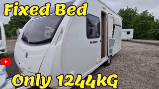 Light Weight Fixed Bed Caravan For Sale Swift S Line 470 2014 caravan [upl. by Vasiliki]