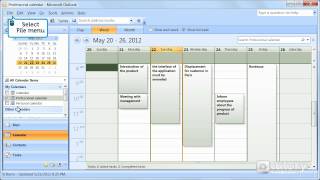 How to print a calendar with Outlook 2007 [upl. by Eiveneg]