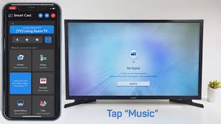 How to Cast Music to Samsung TV from iPhone or iPad [upl. by Ecarret]