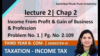 How to calculate Taxable Income from Business  Chapter 2 Problem No 1 Pg No 2109 [upl. by Teerell]