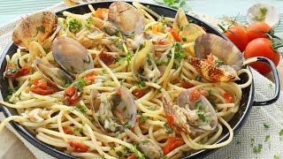 Recette  Spaghetti alle vongole [upl. by Sanyu934]