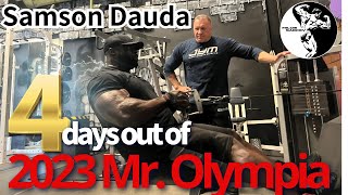 Samson Dauda 4 days out of 2023 Mr Olympia  back training [upl. by Roselia15]