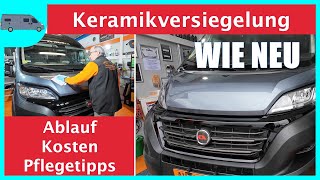 Keramikversiegelung vom Profi bei unserem Wohnmobil [upl. by Azyl]