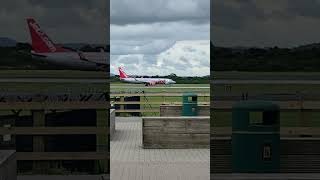 Manchester Airport Jet2 Landing [upl. by Lladnek]