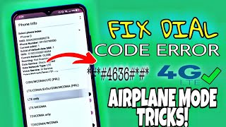 FIX CODE ERROR 4636  AIRPLANE KAHIT WALANG DATA INTERNET [upl. by Vikki28]