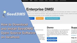 How to Download and Install SeedDMS Open Source Software on localhost WAMP server [upl. by Areit586]