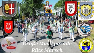 Schützenfest Königshoven 2023 Große Musikparade Rütz Marsch [upl. by Ernie]