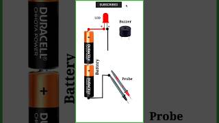 Continuity tester with buzzer circuit diagram shortvideo youtubeshorts shortsfeed shorts short [upl. by Martyn719]