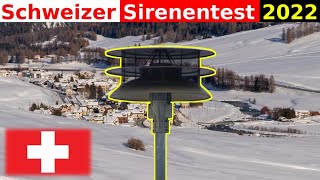 Sirenentest Schweiz 2022  Allgemeiner Alarm  Sirenen MSL 6 amp APEX 8  Probealarm  Sirenenprobe [upl. by Sawyer]