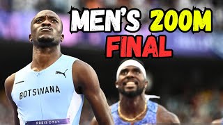 Letsile Tebogo SHOCKED Noah Lyles  200m FINAL Olympic Games Paris 2024 [upl. by Aay]