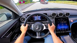 2022 Mercedes Benz C Class C200 W206  pov test drive [upl. by Lesley]