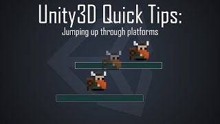 Unity3D Quick Tips Jumping up through platforms [upl. by Leidgam]