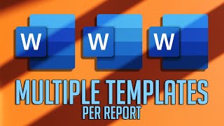 Basic setup Multiple templates per report [upl. by Yartnod]