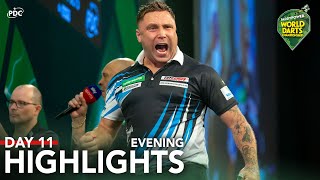 BIG UPSET Day 11 Evening Highlights  202324 Paddy Power World Darts Championship [upl. by Laban]