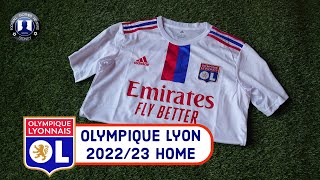 Olympique Lyon 202223 Home Jersey Unboxing  FAN VERSION Lusoccer olympiquelyonnais Unboxing [upl. by Liane397]