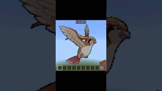 Pidgeot Minecraft Pixel Art  Pokémon Builds shorts pokemon minecraft [upl. by Bayer]