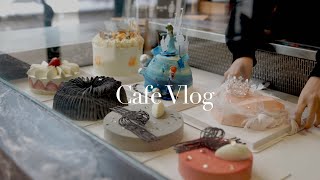 CAFEBAKERY VLOG Vo8  Snow Day Making Custom Cakes  Cake Coffee Shop Daily Routine  多伦多蛋糕店日常 [upl. by Stralka]