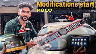 POLO Modifications തുടങ്ങിയാലോ🤩Android sterio installing🤩 [upl. by Ocramed446]