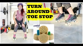 Turn Around Toe Stops On Roller Skates  BEGINNERS GUIDE [upl. by Veal]