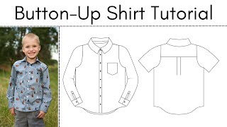 How to Sew a ButtonUp Shirt Classic Oxford Video Tutorial [upl. by Dur]