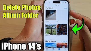 iPhone 14s14 Pro Max How to Delete Photos Album Folder [upl. by Aikmat]